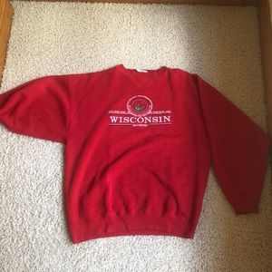 Large Vintage Rose Bowl Wisconsin Badgers Sweatshirt